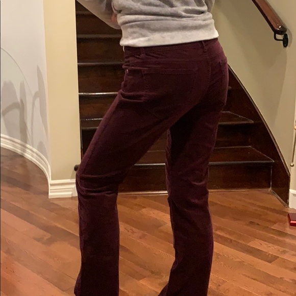Burgundy corduroy pants - Picture 2 of 8